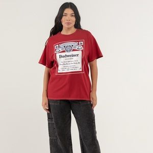 Red vintage Budweiser shirt